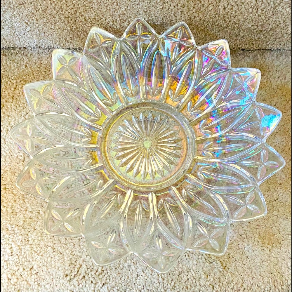 Crystal plate platter holographic